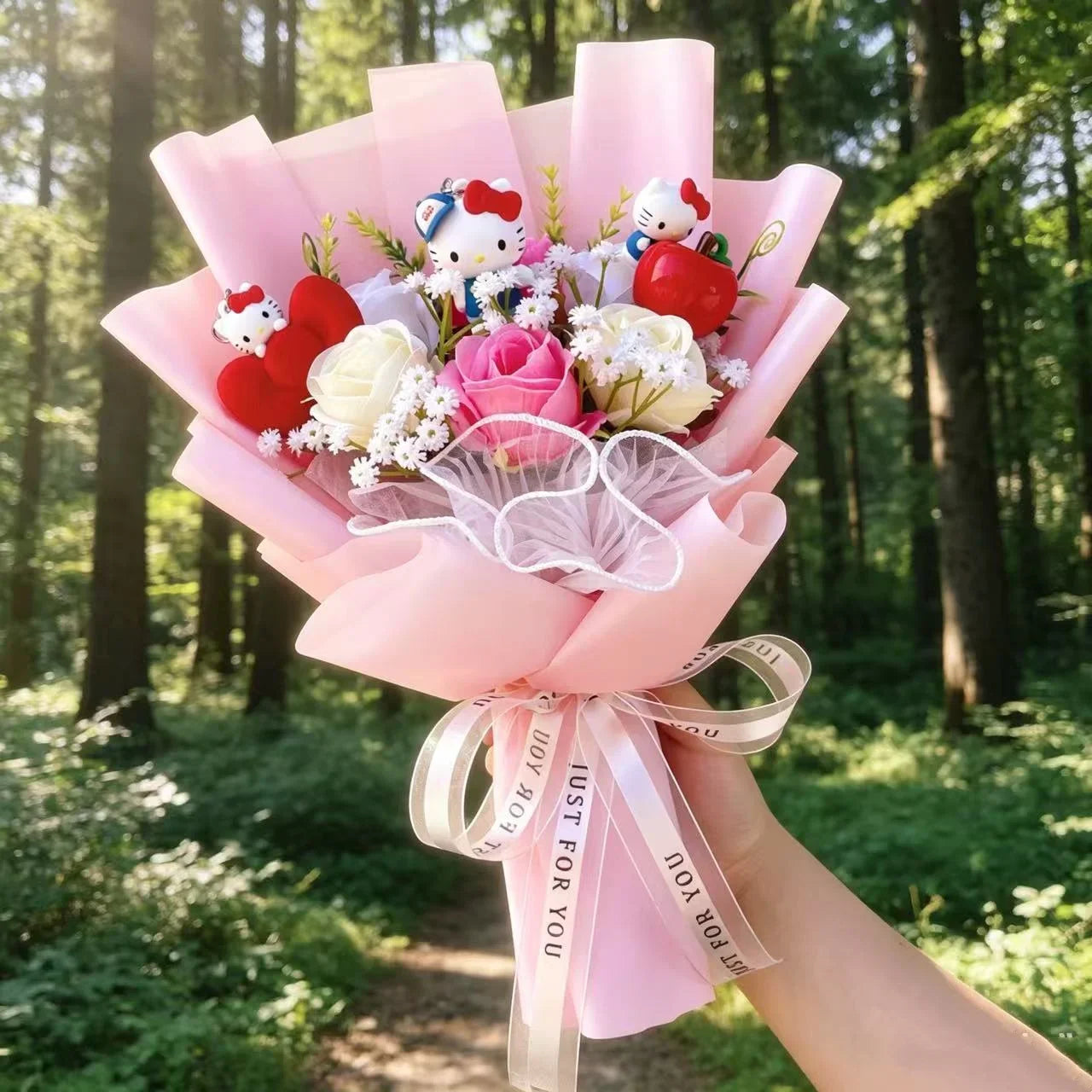 Adorable Hello Kitty Plush Bouquet