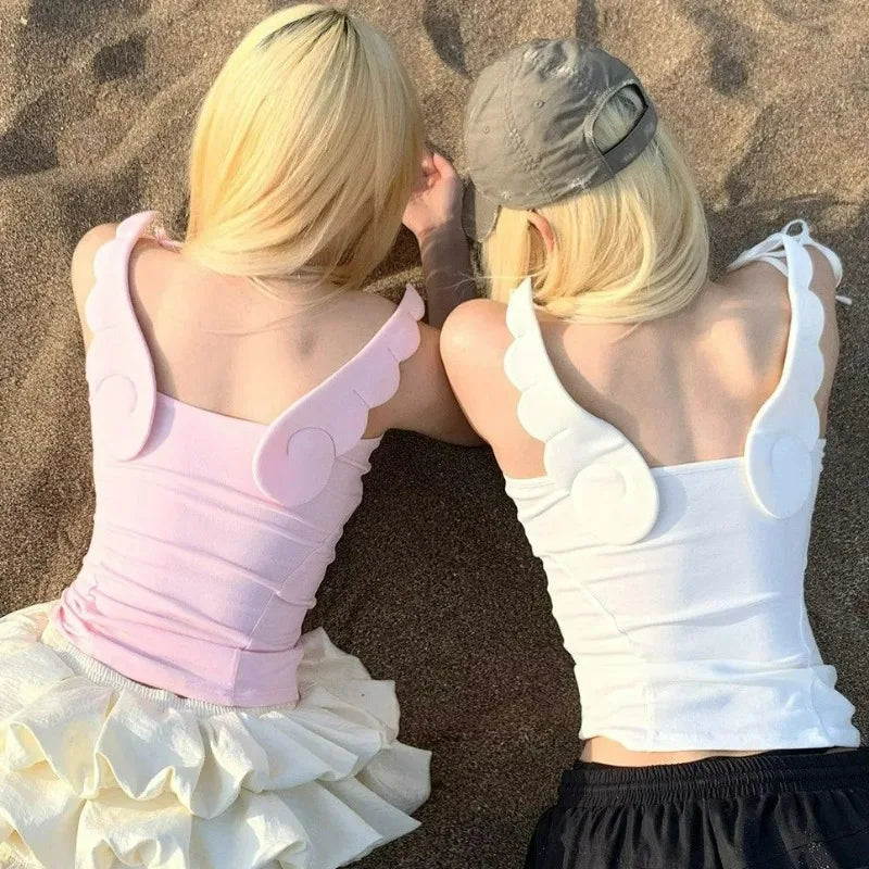 Sweet Angel Wing Tank Tops